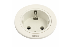 Evoline One stekkerdoos wit 3m kabel b/f