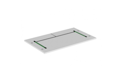 Veiligheidsplaat Diago 504, 698x350x12 mm, Voor kastbreedte 70,0cm, wit