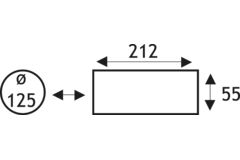 T-ur125/2 bochtst 90o+ aansluitst d125 w