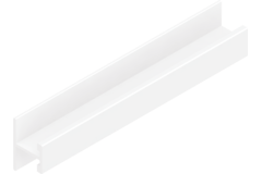 Horizontaal H-profiel PRH10V Terra 4m alu wit