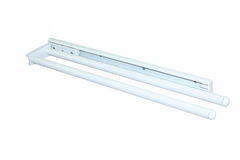Handdoekdrager alu chroom - 2 armig 310x90mm