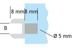 Schabdrager kunststof glasklaar voor glas 4mm