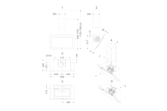 Novy Vision 90 cm zwart glas wanddampkap
