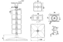Flexit re kabelgeleiding 1285mm grijs