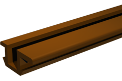 Pico rail 17884 kastanjebruin/3 meter