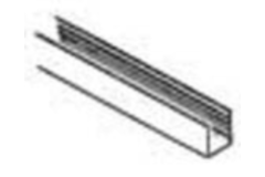 Klemprof. vr glas transparant 60275