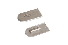 Cabineo afdekkappen metal look nickel 2000st