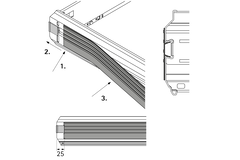 Afdekprofiel, Aluminiumkleurig, 1136 mm
