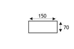 Vlakkanaal d.125 std l.1000mm wit