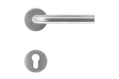 Deurkruk Pro l shape 19mm inox plus r+e cyl
