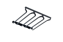 Glazenhouder zwart mat - 3 x 3 glazen
