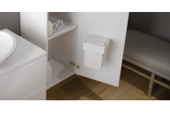 Atana afvalemmer badkamer 5 l wit deurmontage