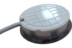 Solo ledspot d.58mm 2.4w 4000K 230V RVS-look+ 2 M + 2 meter kabel zonder stekker