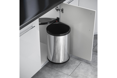 Hailo mono rvs/zwart 20l