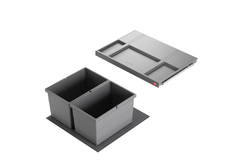 Hailo allegro k.60 cm h.220 mm 2x14l antraciet