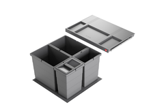 Hailo allegro k.60 cm h.295mm 2x18+2x8l antraciet
