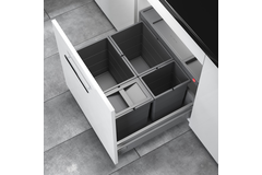 Hailo allegro k.60 cm h.295mm 2x18+2x8l antraciet