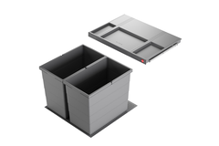 Hailo allegro k.60 cm h.350 mm 2x28l antraciet