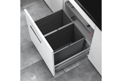 Hailo allegro k.60 cm h.350 mm 2x28l antraciet