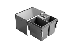 Hailo cargo aqua k.90cm 28 +2x13l antraciet SoftClose - volledig uittrekbaar