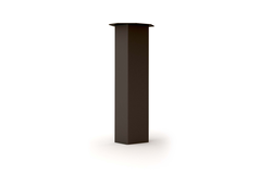 Tafelpoot big foot 150x150mm h.87 cm staal zwart