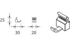 Mec Sign set haken (5 st)