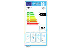 Novy Pureline 90 cm RVS motor zonder Led