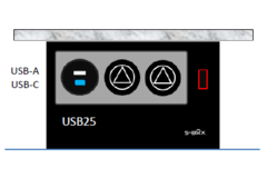 S-box chameleon b-f (2 st +  usb a/c 25w)