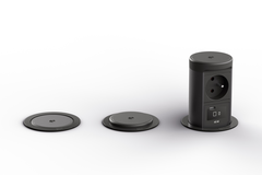 Elevator 2 rvs-look d-l-nl 1 st+usb charger  C+QI