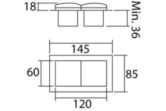 Inbouwstopcontact klappo rvs b-f