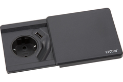 Evoline square 80 b/f + usb lader zwart