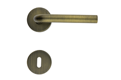 Deurkruk Pro l shape 16mm mat brons r+e