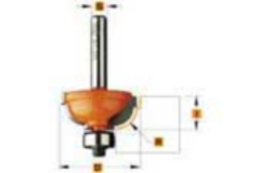 Holprofielfrees met kopse lager r=8 d=31,7 i=14,3 hw