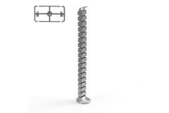 Flexit re kabelgeleiding 1285mm grijs