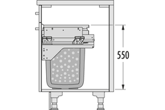 Hailo Laundry Carrier k.60 2x33l wit
