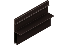 Greepprofiel essence C 2,6m zwart