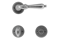 Deurkruk Pro da vinci old silver r+wc