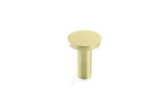 Knop ellie ø25x27 zamak geborsteld goud