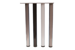 Tafelpoten como 710mm verstelb. mat zwart