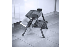 Hailo step-fix keukentrapje antraciet/zwart