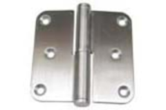 Paumel 80 x 80mm inox sat. re afgerond