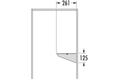 Hailo laundry houder voor vuilzak wit wandmontage