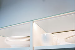 45° ledstrip k 30 / warm wit 3200K 262mm +magneetschakelaar