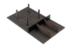 Filo frontlade bordenhouder + verdeler V4 90 zwart