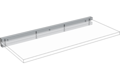Two plankdrager zwart 300mm