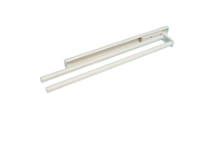 Handdoekdrager 465 mm 2 armen alu wit