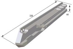 Basic geleider voor 18mm zijwand / paar / grijs
