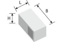 Eindstuk voor buis tube 18x18mm RVS-look