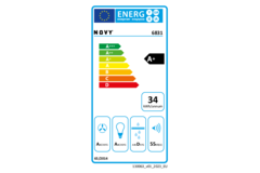 Novy Pureline 90 cm wit motor met Led