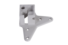Tafelpoot q50 rvs look 50x50mm h71 regelbaar